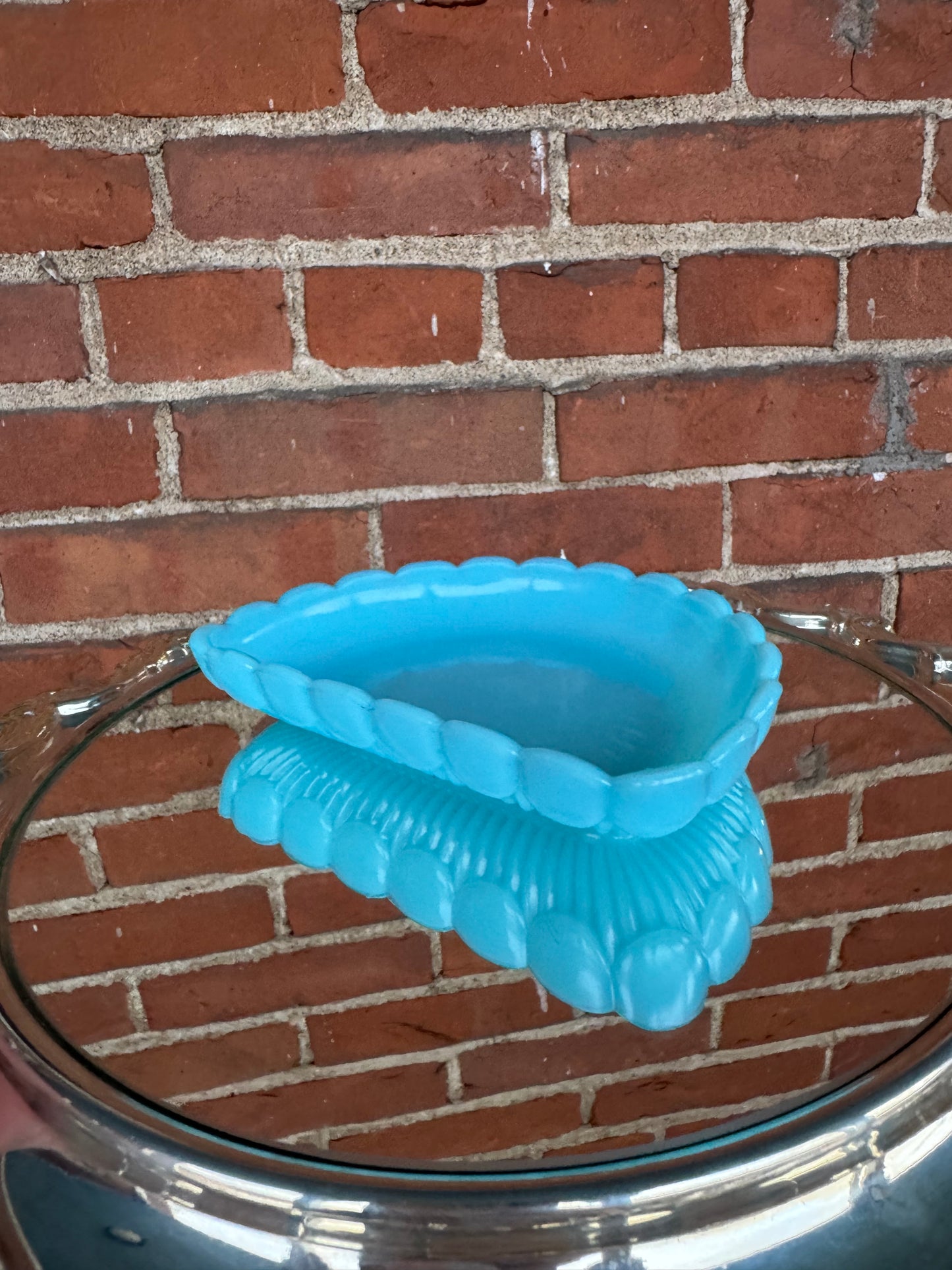 Opaline- Vintage portieux vallerysthal soap / trinket dish