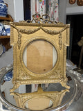 Antique frame with ormolu bow and kickstand